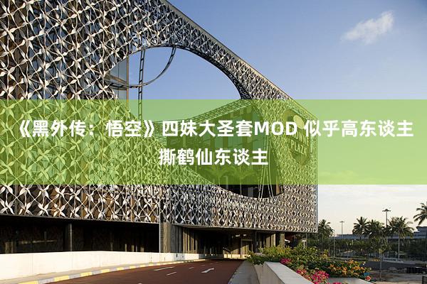《黑外传：悟空》四妹大圣套MOD 似乎高东谈主撕鹤仙东谈主